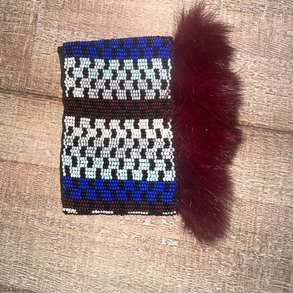 Mignonne Gavigan Jewelry - Mignonne Gavigan Aztec Beaded Mink Fur Bracelet